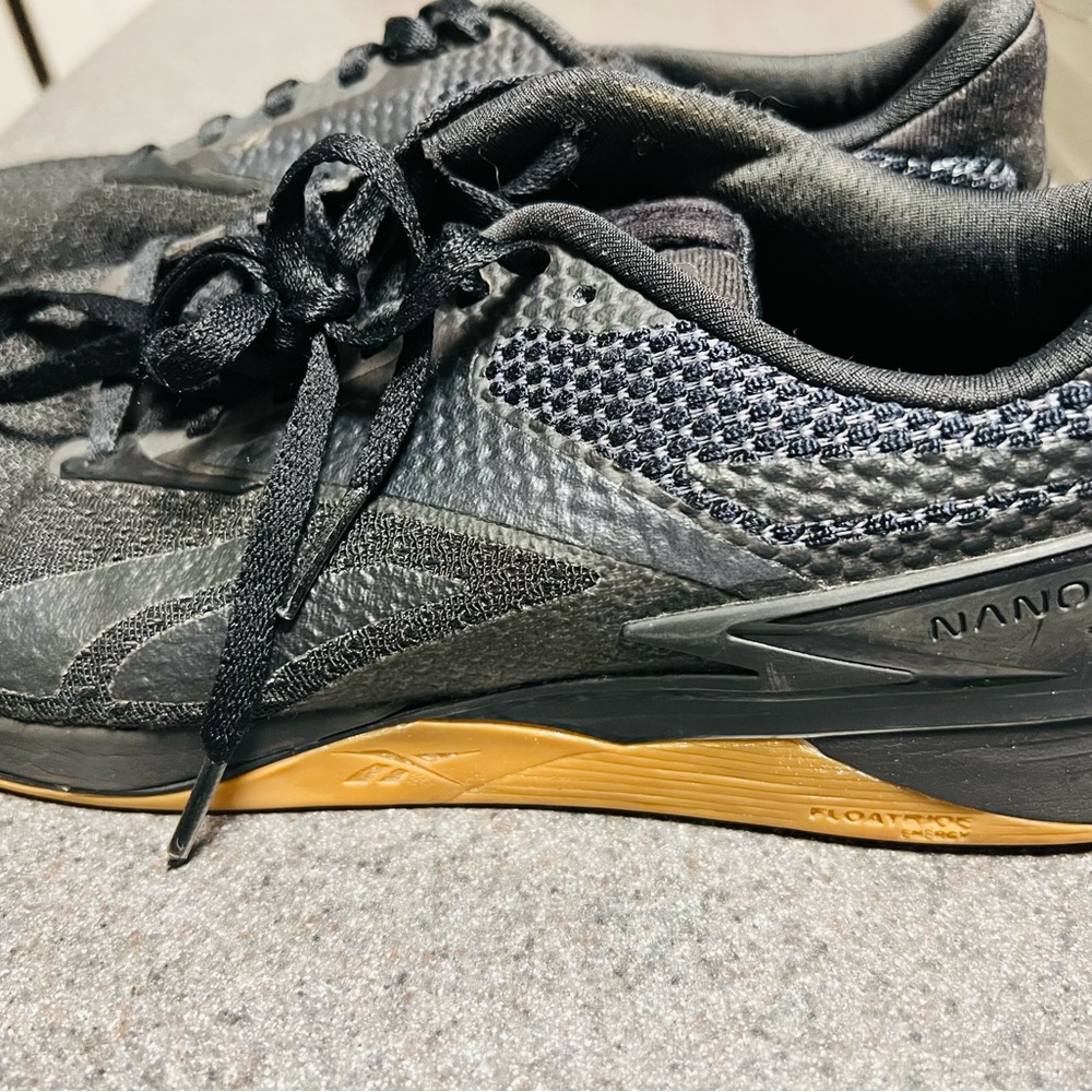 Reebok Nano Men's Black and Gold Athletic Shoes